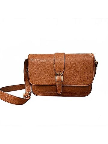 Fossil Zoey Large Flap Crossbody Bag in Brown (view 1)