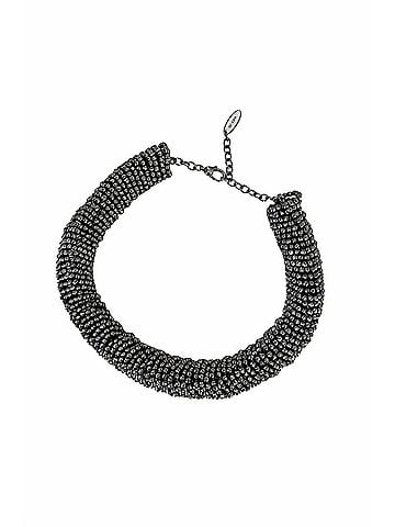 Brunello Cucinelli Women's Braided Choker Necklace in Black (view 1)