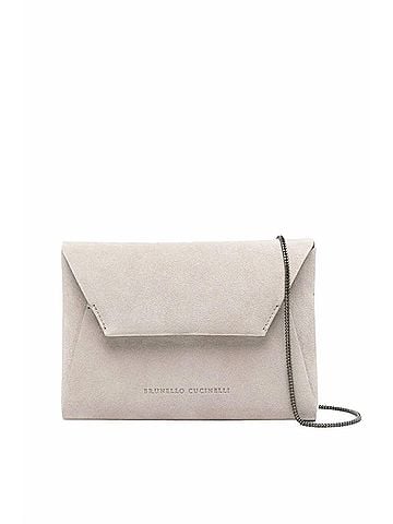Brunello Cucinelli Women's Chainstrap Mini Bag in Beige (view 1)