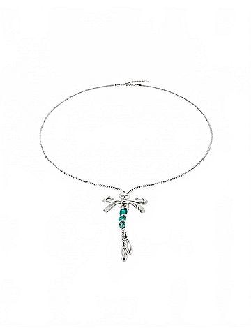 Uno de 50 Women's Long Pendant Necklace With A Dragonfly in Silver (view 1)