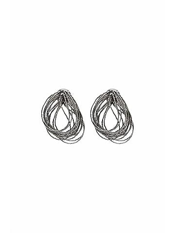 Brunello Cucinelli Clustered Loop Earrings in Cemsw (view 1)