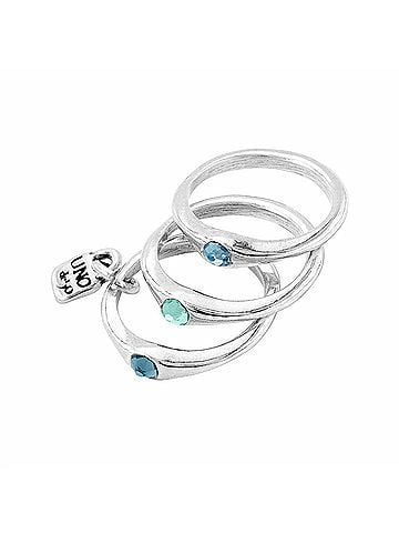 Uno de 50 Women's Happy Ring in Silver (view 1)