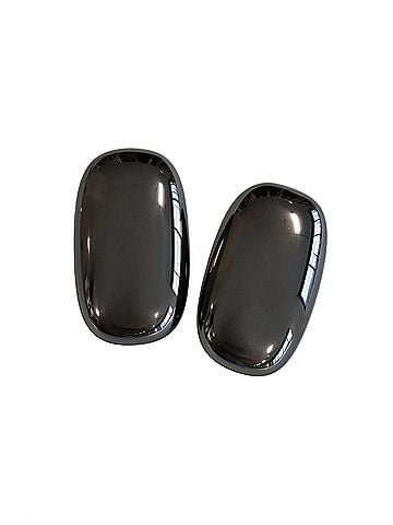 Brunello Cucinelli Women's Polished Oval Earring in Black (view 1)