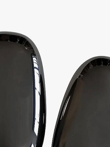 Brunello Cucinelli Women's Polished Oval Earring in Black (view 2)