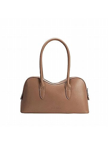 melie bianco Women's Tilda Recycled Vegan Leather Shoulder Bag in Mocha (view 1)