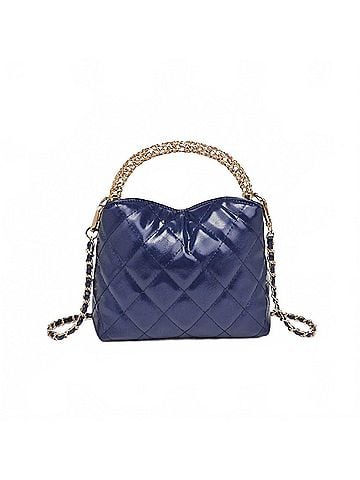 Urban Expressions Women's Staci Faux Leather Crossbody Bag in Navy (view 2)