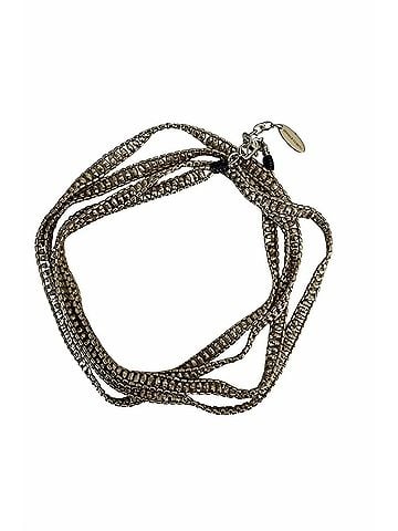 Brunello Cucinelli Hematite Wrap Bracelet in Silver (view 1)