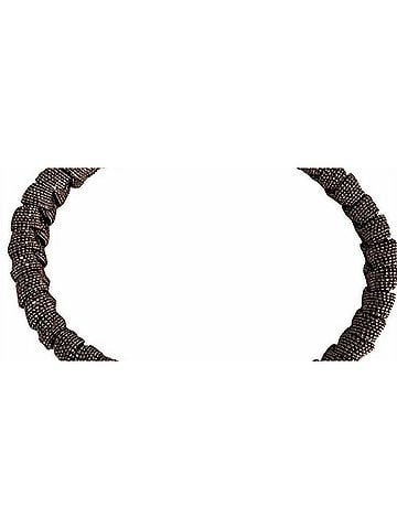 Brunello Cucinelli Women's Monili Beaded Collar Necklace in Dark Metallic Brown (view 2)