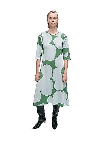 Marimekko Pointti Unikko Wool Dress (view 1)