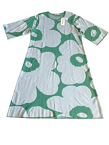 Marimekko Pointti Unikko Wool Dress (view 2)