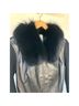Cache 100% Leather 100% Wool 100% Acetate 100% Faux Fur Black Leather Jacket Size S - photo 5