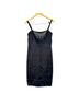 Blumarine 100% Silk Black Silver Cocktail Dress Size 8 - photo 5
