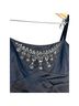 Blumarine 100% Silk Black Silver Cocktail Dress Size 8 - photo 10