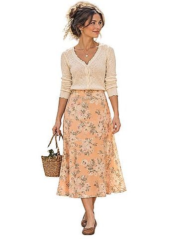 Ralph Lauren Silk Skirt (view 1)