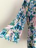 Sunny Leigh 100% Polyester Floral Multi Color Button-Down Shirt Size M - photo 4