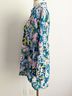 Sunny Leigh 100% Polyester Floral Multi Color Button-Down Shirt Size M - photo 6