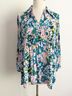 Sunny Leigh 100% Polyester Floral Multi Color Button-Down Shirt Size M - photo 3