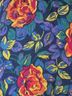 Gap 100% Rayon Floral Blue Purple Long Sleeve Button-Down Shirt Size M - photo 3