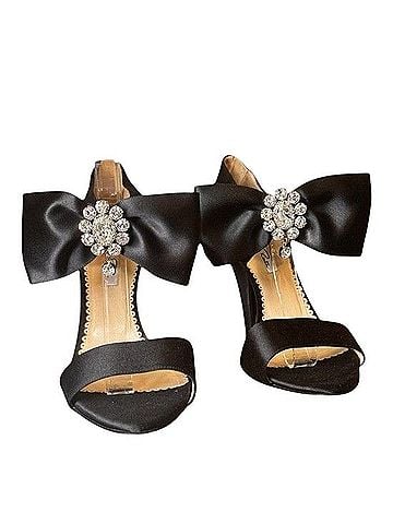 Oscar De La Renta Fall 2008 Runway Satin Bow Sandals Sandals (view 1)
