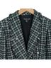 Rachel Zoe Plaid Green Black Blazer Size M - photo 3