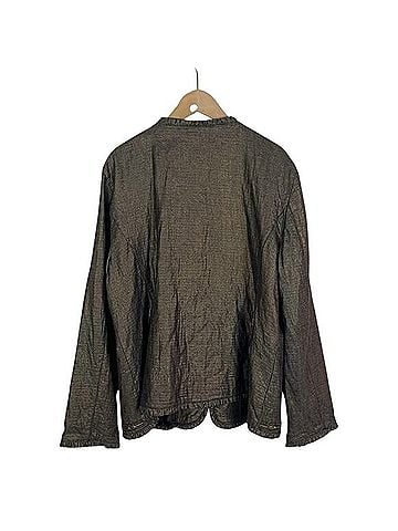 Chico's Golden Trinket Embellished Metallic Blazer Jacket Blazer (view 2)