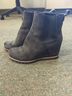 Ugg 100% Suede Black Gray Boots Size EU 37 - photo 6