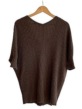 Vince. Ribbed Cocoon Asymmetrical Sweater Cashmere Pullover Sweater (view 2)