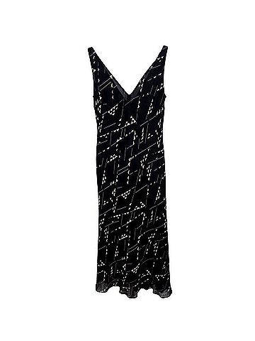 Ralph Lauren Geometric Silk Midi Cocktail Dress (view 2)
