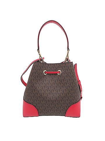 Michael Kors Michael Kors Mercer Gallery 2-way Bucket Bag Small Women's Handbag 30F9GZ5L1B Brown (view 2)