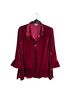 John Mark Red Long Sleeve Blouse Size 1X - photo 2
