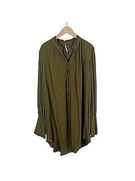 Free People Button Front Lieutenant Shirt Dress Casual Dress (view 1)