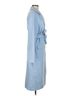 Missguided 100% Polyester Blue Missguided Trenchcoat Size 6 - photo 3