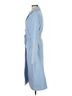 Missguided 100% Polyester Blue Missguided Trenchcoat Size 6 - photo 4