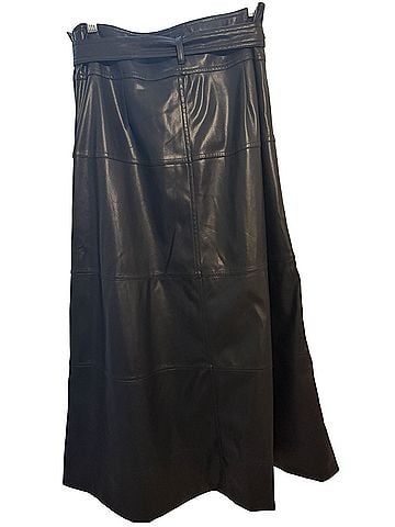 Tanya Taylor Hudley midi Faux Leather Skirt (view 2)