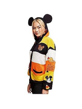 Disney Her Universe Disney Halloween Mickey Mouse Stripe Hooded Cardigan Cardigan (view 2)
