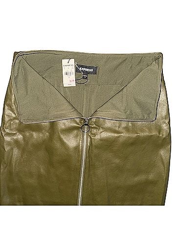 Express Y2K Mini Faux Leather Skirt (view 2)