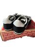 Vans Black Silver Sneakers Size 8 - photo 2