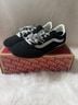 Vans Black Silver Sneakers Size 8 - photo 3