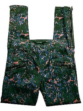 Joe's Jeans Thriller Extreme Cobalt Leopard Jeans (view 1)