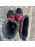 Madden Girl Plaid Red Black Gray Boots Size 9 1/2 - photo 7