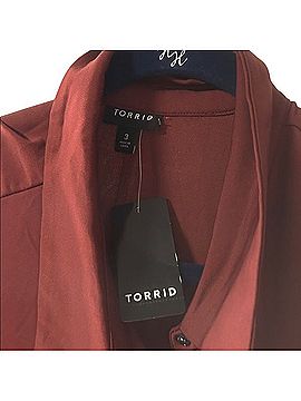 Torrid Elegant Rust Dress Casual Dress (view 2)