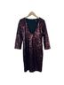 Express Solid Red Black Cocktail Dress Size 4 - photo 1