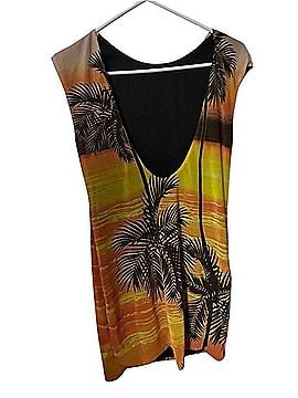 AFRM Sunset Palm Print Casual Dress (view 2)