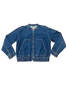 Gap UltraSoft Denim Cropped Bomber Jacket Jacket (view 2)