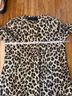 Zara Basic Leopard Print Collarless Coat - photo 4