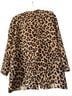 Zara Basic Leopard Print Collarless Coat - photo 2
