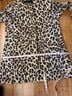 Zara Basic Leopard Print Collarless Coat - photo 8