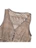 A'reve 100% Polyester Solid Tan Casual Dress Size L - photo 1