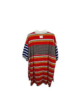 We the Free Red Hot Summer Striped Cotton Oversized Tunic Tee Short Sleeve Top (view 2)