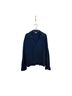 Pilcro Navy Johnny Collar Pullover Sweatshirt - photo 1